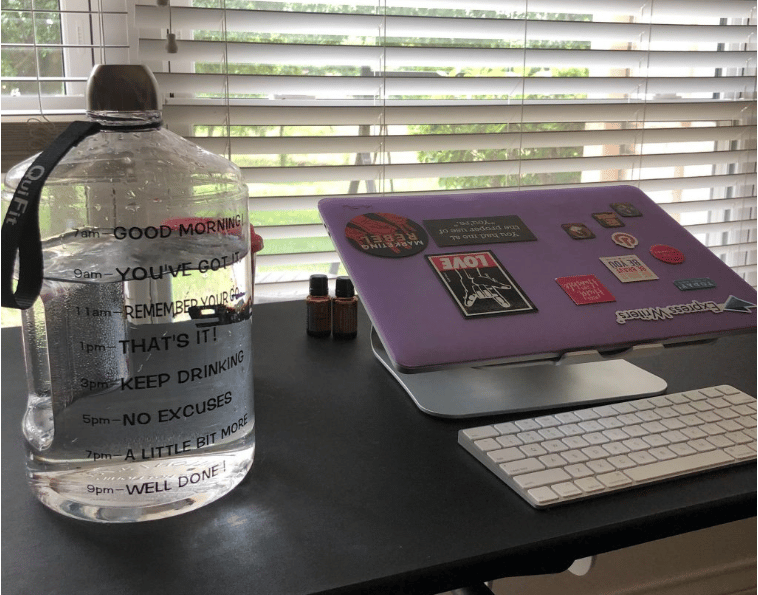 motivational water bottle for productivity