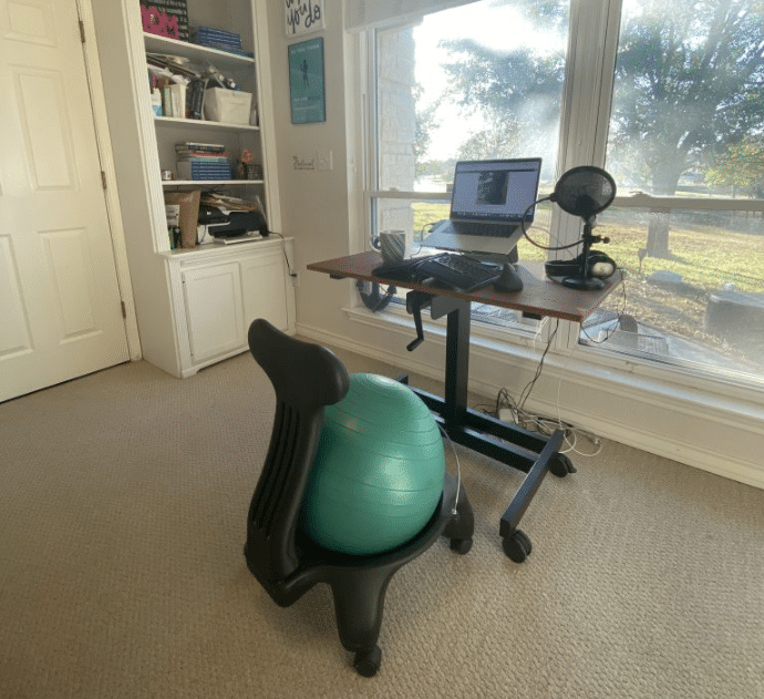 yoga ball ergonomic office chair