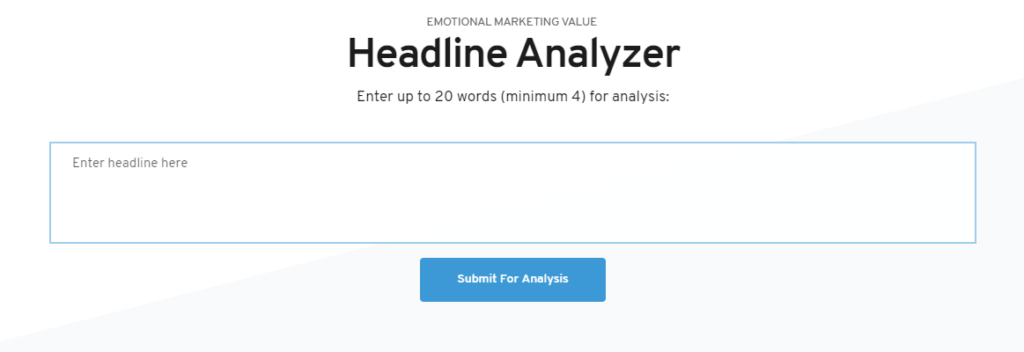 EMV headline analyzer