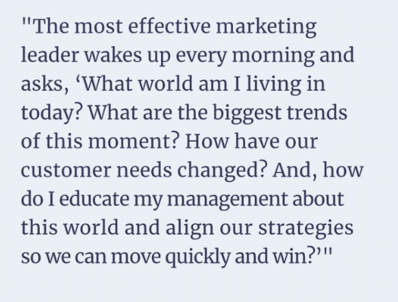 Mark Schaefer quote about marketing leadership