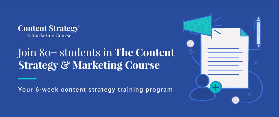content strategy and marketing course cta