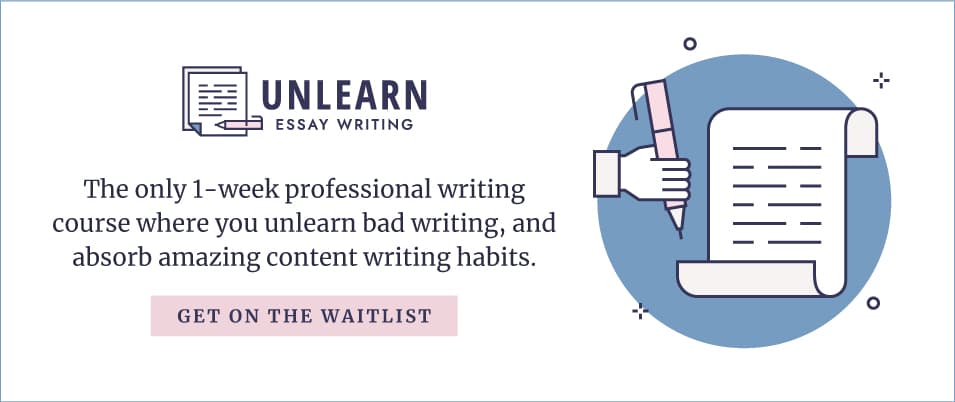 Join the waitlist for Unlearn Essay Writing